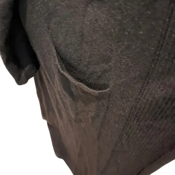 Size L?/XL/1X Kenar Womens Cashmere Maxi Cardigan Black Pockets Fall - Picture 3 of 8